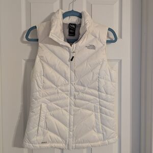 The North Face White Puffer Vest